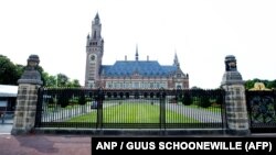 Palatul Păcii la Haga care adăpoștește Tribunal Internațional de Justiție 
