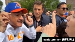 Armenia - Prime Minister Nikol Pashinian argues with Arpine Soghoyan, Yerevan, May 18, 2026.