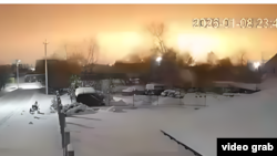 Момент удару російською балістичною ракетою «Орешник» під Львовом. 