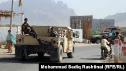 Afghan soldiers moving toward the frontline in Kandahar this week.