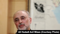 Iran -- Head of the Iranian Atomic Energy Organization Ali Akbar Salehi during a press conference in Tehran, on July 15, 2015.