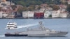 The Serpukhov sails in the Bosphorus, on its way to the Mediterranean, in 2016.