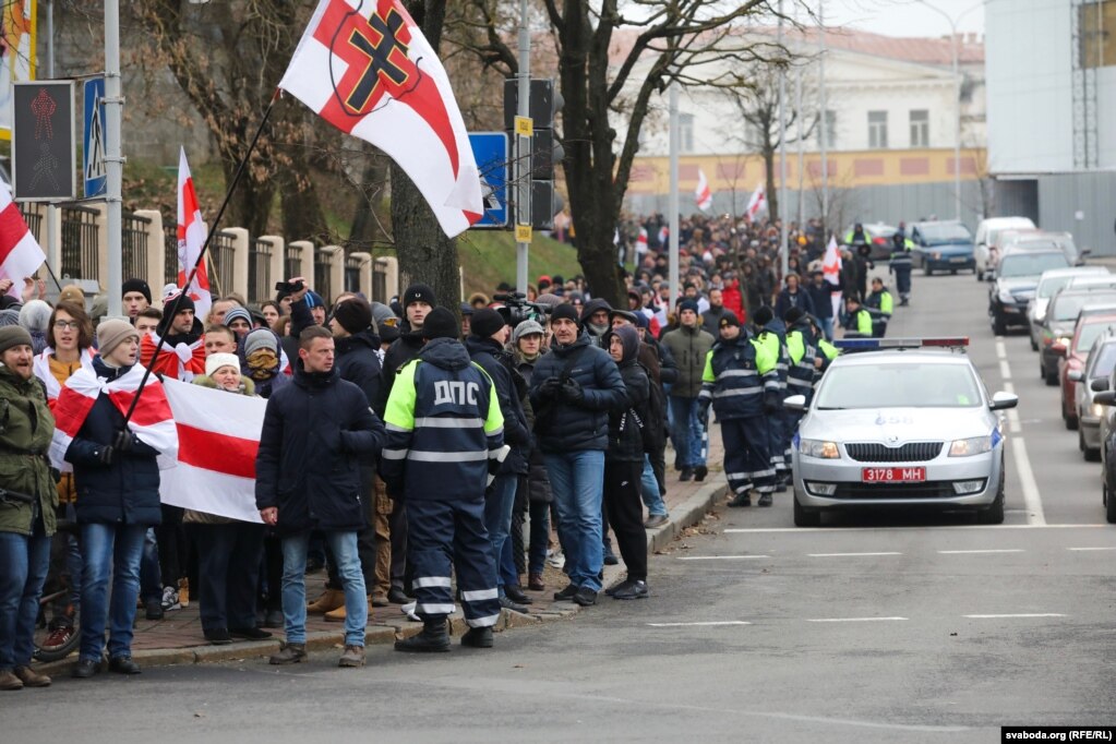 Протести у Мінську проти інтеграції з Росією (фото, відео, прямий ефір)