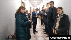 Жители Дербышек в суде 