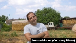 Володимир Балух у селі Серебрянка, липень 2016 року