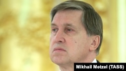 Russian media reported that the alleged mole was the chief adviser to Yury Ushakov (pictured), while he was deputy chief of staff to Putin.