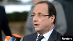 Президент Франции Франсуа Олланд. 