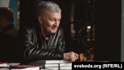Сяргей Шупа на фэстывалі «Прадмова» ў Вільні, 2025 год