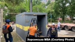 Укриття в мікрорайоні Корабел – одному з найбільш наближених до зони бойових дій у Херсоні, архівне фото