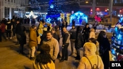  Жители на Видин стачкуваха с искане за оставка на държавното управление във вторник вечерта. 