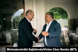 Janez Jansa és Orbán Viktor