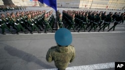 Pripreme za vojnu parad u Sankt Peterburgu, 4. maj 2023.