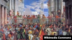 Paolo Veronese(1528–1588)ning Luvr muzeyida saqlanayotgan mashhur asarlaridan biri - "Kanadagi to‘y" deb nomlanadi.