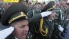 Militari transnistreni la parada din Tiraspol, 2 septembrie 2012.