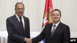 Sergey Lavrov və Ivica Dacic 