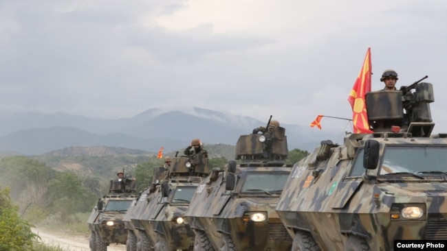 Përgatitjet për stërvitjen ushtarake "Goditja vendimtare", ku morën pjesë ushtria e Maqedonisë së Veriut dhe partnerët e NATO-s, 4 qershor 2019.