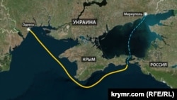 Траектория пути украинских кораблей