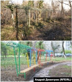  Кадри преди и след доброволческите акции за почистването на парка 