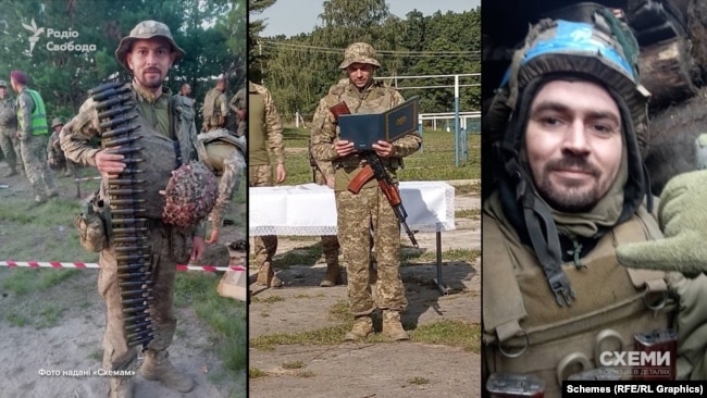 Андрей Переверзев во время службы в ВСУ