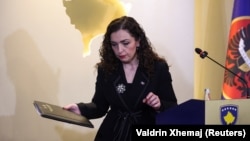Vjosa Osmani, čiji mandat predsednice Kosova ističe u subotu. Fotografija: 6. mart 2026.
