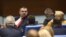 Делян Пеевски в пленарната зала на Народното събрание.