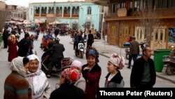 La Kașgar, în regiunea autonomă uigură Xinjiang
