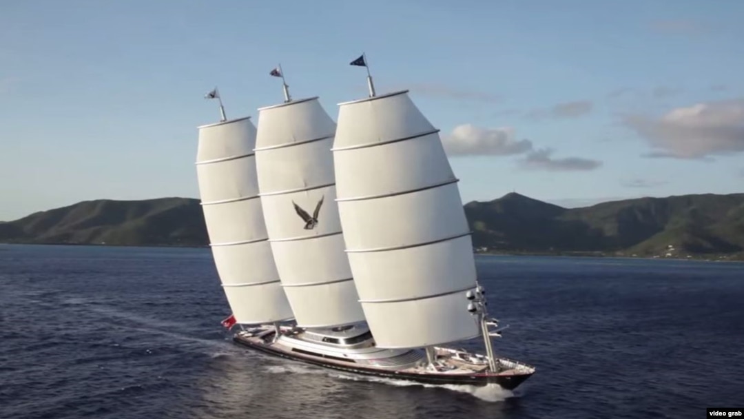 The Maltese Falcon, which Kremlin spokesman Dmitry Peskov allegedly used for his honeymoon.
