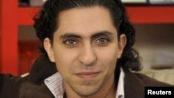 Jailed Saudi blogger Raif Badawi (file photo)