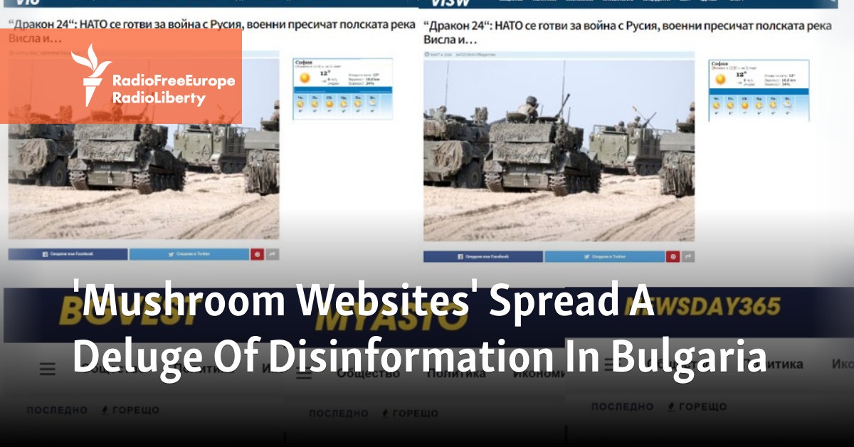 Mushroom Websites' Spread A Deluge Of Disinformation In Bulgaria