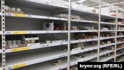 Ситуація у супермаркетах Сімферополя у зв'язку з загрозою коронавірусу, 17 березня 2020 року