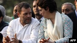 راهول گاندی (چپ)، رهبر حزب کنگره هند