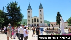 About a million people, many of them pilgrims, visit the Bosnian town of Medjugorje each year (file photo).