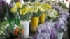 Iran -- An Iranian boy (vender) in flower shop, Tehran, 23Aug2009