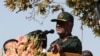 Iran's Revolutionary Guard commander Mohammad Ali Jafari speaks during a rally in front of the former U.S. Embassy in Tehran, Iran, on Sunday, Nov. 4, 2018.