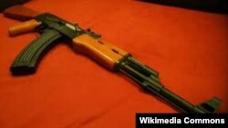 AK-47, Kalashnikov, the most famous assault rifle in the world.