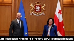 შარლ მიშელი, სალომე ზურაბიშვილი. 