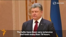 Poroshenko Says Agreement Reached On Cease-Fire