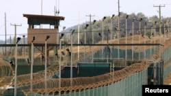 The exterior of Camp Delta at the U.S. Naval Base at Guantanamo Bay