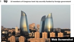 Azerbaijan -- Screen shot from The Washington Post