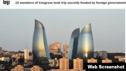 “Washington Post” gazetinde çap bolan makaladan bir görnüş.