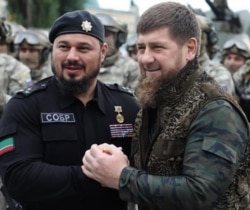 Chechen leader Ramzan Kadyrov (right)