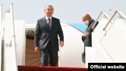 Шавкат Мирзиёев в Душанбе, 10 июня 2021 года