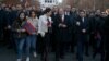 Armenia - Prime Minister Nikol Pashinian leads a demonstration on the 11th anniversary of deadly post-election violence in Yerevan, March 1, 2019.