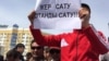 Kazakhstan – the protest rally against the sale of land to foreigners. Atyrau, 24apr2016