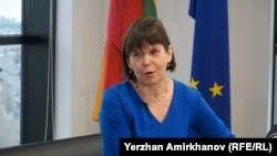 Латвия елшісі Даце Рутка. Астана, 18 ақпан 2026 жыл.