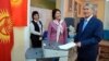 Outgoing Kyrgyz President Almazbek Atambaev casts his ballot.