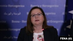 Ministrica civilnih poslova Bosne i Hercegovine Ankica Gudeljević u Sarajevu, 1. april 2021.