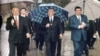 Өзбекстан, Қазақстан және Түркіменстанның тұңғыш президенттері (солдан оңға қарай): Ислам Каримов, Нұрсұлтан Назарбаев және Сапармұрат Ниязов. 