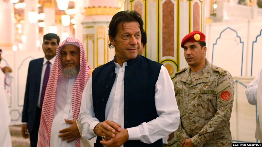 Pakistani Prime Minister Imran Khan on his visit last month to Saudi Arabia.