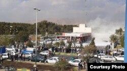 Protests over gas price hike in Shiraz, Iran, November 16, 2019